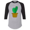 Unisex Three-Quarter Raglan Sleeve Baseball Jersey T-Shirt Thumbnail