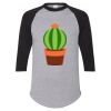 Unisex Three-Quarter Raglan Sleeve Baseball Jersey T-Shirt Thumbnail