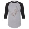 Unisex Three-Quarter Raglan Sleeve Baseball Jersey T-Shirt Thumbnail