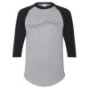 Unisex Three-Quarter Raglan Sleeve Baseball Jersey T-Shirt Thumbnail