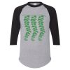 Unisex Three-Quarter Raglan Sleeve Baseball Jersey T-Shirt Thumbnail