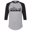 Unisex Three-Quarter Raglan Sleeve Baseball Jersey T-Shirt Thumbnail