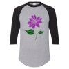 Unisex Three-Quarter Raglan Sleeve Baseball Jersey T-Shirt Thumbnail