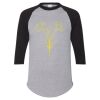Unisex Three-Quarter Raglan Sleeve Baseball Jersey T-Shirt Thumbnail