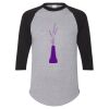 Unisex Three-Quarter Raglan Sleeve Baseball Jersey T-Shirt Thumbnail