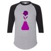 Unisex Three-Quarter Raglan Sleeve Baseball Jersey T-Shirt Thumbnail