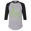 Unisex Three-Quarter Raglan Sleeve Baseball Jersey T-Shirt Thumbnail
