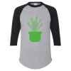 Unisex Three-Quarter Raglan Sleeve Baseball Jersey T-Shirt Thumbnail