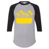 Unisex Three-Quarter Raglan Sleeve Baseball Jersey T-Shirt Thumbnail