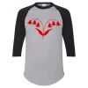 Unisex Three-Quarter Raglan Sleeve Baseball Jersey T-Shirt Thumbnail