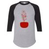 Unisex Three-Quarter Raglan Sleeve Baseball Jersey T-Shirt Thumbnail