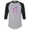 Unisex Three-Quarter Raglan Sleeve Baseball Jersey T-Shirt Thumbnail
