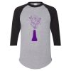 Unisex Three-Quarter Raglan Sleeve Baseball Jersey T-Shirt Thumbnail