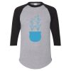 Unisex Three-Quarter Raglan Sleeve Baseball Jersey T-Shirt Thumbnail