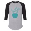 Unisex Three-Quarter Raglan Sleeve Baseball Jersey T-Shirt Thumbnail