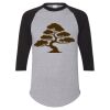 Unisex Three-Quarter Raglan Sleeve Baseball Jersey T-Shirt Thumbnail