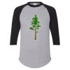 Unisex Three-Quarter Raglan Sleeve Baseball Jersey T-Shirt Thumbnail