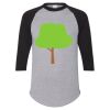 Unisex Three-Quarter Raglan Sleeve Baseball Jersey T-Shirt Thumbnail