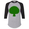 Unisex Three-Quarter Raglan Sleeve Baseball Jersey T-Shirt Thumbnail