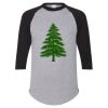 Unisex Three-Quarter Raglan Sleeve Baseball Jersey T-Shirt Thumbnail