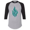 Unisex Three-Quarter Raglan Sleeve Baseball Jersey T-Shirt Thumbnail