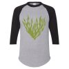 Unisex Three-Quarter Raglan Sleeve Baseball Jersey T-Shirt Thumbnail