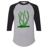 Unisex Three-Quarter Raglan Sleeve Baseball Jersey T-Shirt Thumbnail