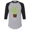 Unisex Three-Quarter Raglan Sleeve Baseball Jersey T-Shirt Thumbnail