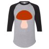 Unisex Three-Quarter Raglan Sleeve Baseball Jersey T-Shirt Thumbnail