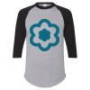 Unisex Three-Quarter Raglan Sleeve Baseball Jersey T-Shirt Thumbnail