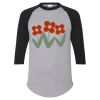 Unisex Three-Quarter Raglan Sleeve Baseball Jersey T-Shirt Thumbnail