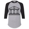 Unisex Three-Quarter Raglan Sleeve Baseball Jersey T-Shirt Thumbnail