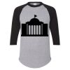 Unisex Three-Quarter Raglan Sleeve Baseball Jersey T-Shirt Thumbnail
