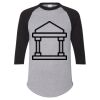 Unisex Three-Quarter Raglan Sleeve Baseball Jersey T-Shirt Thumbnail