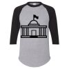 Unisex Three-Quarter Raglan Sleeve Baseball Jersey T-Shirt Thumbnail
