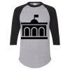 Unisex Three-Quarter Raglan Sleeve Baseball Jersey T-Shirt Thumbnail