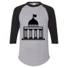 Unisex Three-Quarter Raglan Sleeve Baseball Jersey T-Shirt Thumbnail