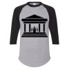 Unisex Three-Quarter Raglan Sleeve Baseball Jersey T-Shirt Thumbnail