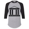 Unisex Three-Quarter Raglan Sleeve Baseball Jersey T-Shirt Thumbnail