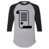 Unisex Three-Quarter Raglan Sleeve Baseball Jersey T-Shirt Thumbnail