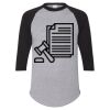 Unisex Three-Quarter Raglan Sleeve Baseball Jersey T-Shirt Thumbnail