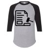 Unisex Three-Quarter Raglan Sleeve Baseball Jersey T-Shirt Thumbnail
