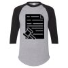 Unisex Three-Quarter Raglan Sleeve Baseball Jersey T-Shirt Thumbnail