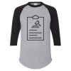 Unisex Three-Quarter Raglan Sleeve Baseball Jersey T-Shirt Thumbnail