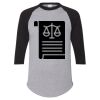 Unisex Three-Quarter Raglan Sleeve Baseball Jersey T-Shirt Thumbnail