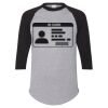 Unisex Three-Quarter Raglan Sleeve Baseball Jersey T-Shirt Thumbnail