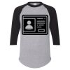 Unisex Three-Quarter Raglan Sleeve Baseball Jersey T-Shirt Thumbnail