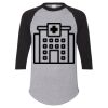 Unisex Three-Quarter Raglan Sleeve Baseball Jersey T-Shirt Thumbnail