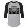 Unisex Three-Quarter Raglan Sleeve Baseball Jersey T-Shirt Thumbnail