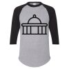Unisex Three-Quarter Raglan Sleeve Baseball Jersey T-Shirt Thumbnail